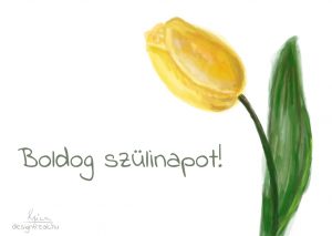 születésnapi képeslap